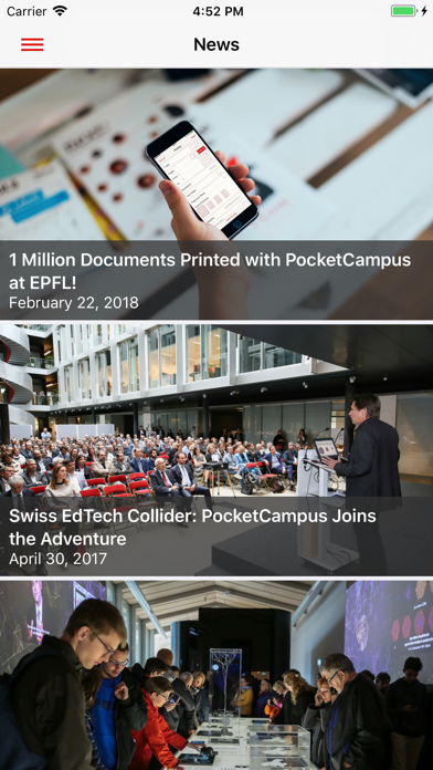 PocketCampus Screenshot