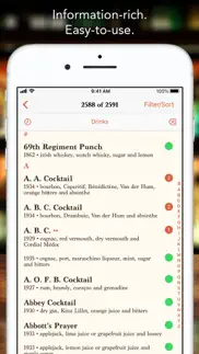 martin’s index of cocktails iphone screenshot 2
