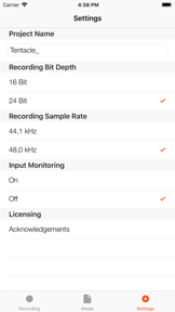 Timecode Audio Recorder screenshot
