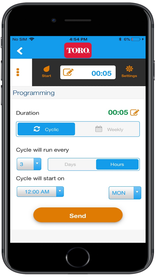 #5. Toro BT Timer (iOS) Podle: The Toro Company