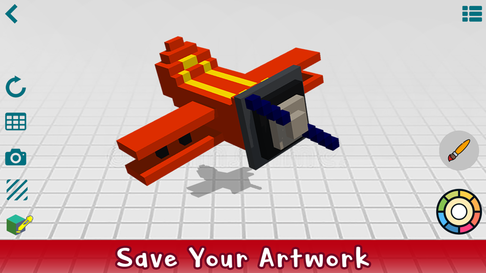 #5. Voxel 3D - Pixel Art Editor (iOS) By: Vector Labs Limited
