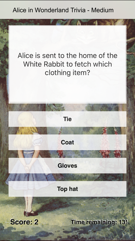 #2. Alice in Wonderland Trivia + (iOS) 由: Rocket Splash Games