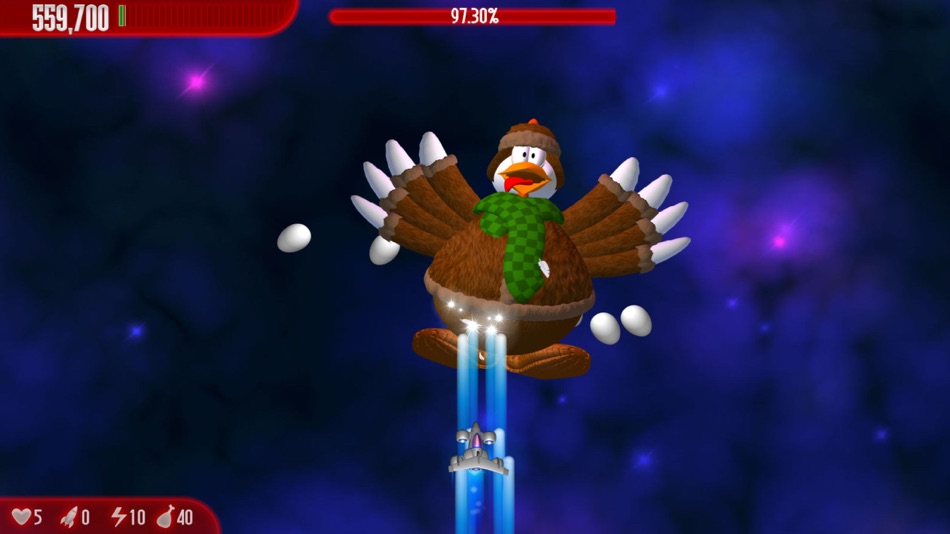 #5. Chicken Invaders 3 Xmas (iOS) 由: InterAction studios