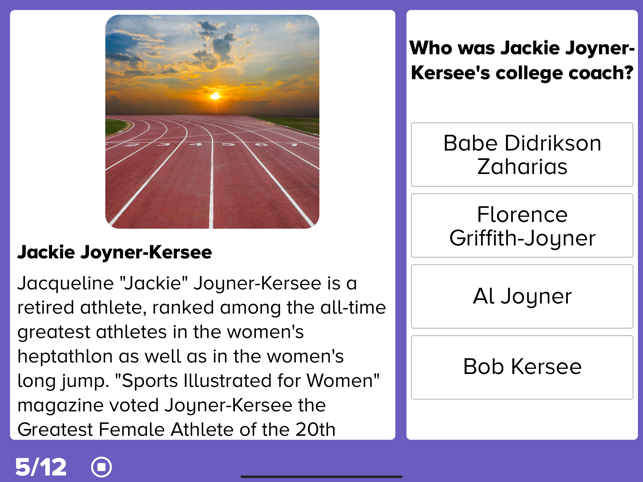 ‎Sports Reading Comprehension Screenshot