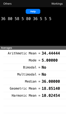 Averages Calculator screenshot 3