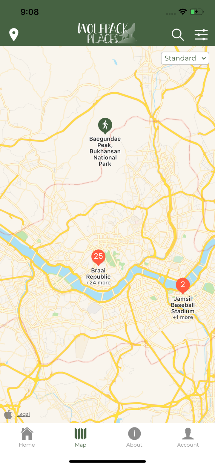 Wolfpack Places screenshot 2