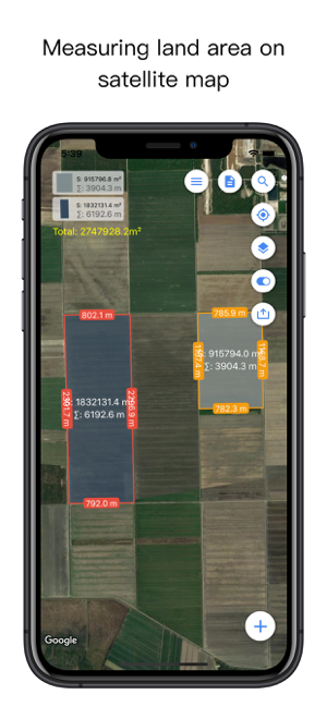 ‎Planimeter Pro for map measure Screenshot