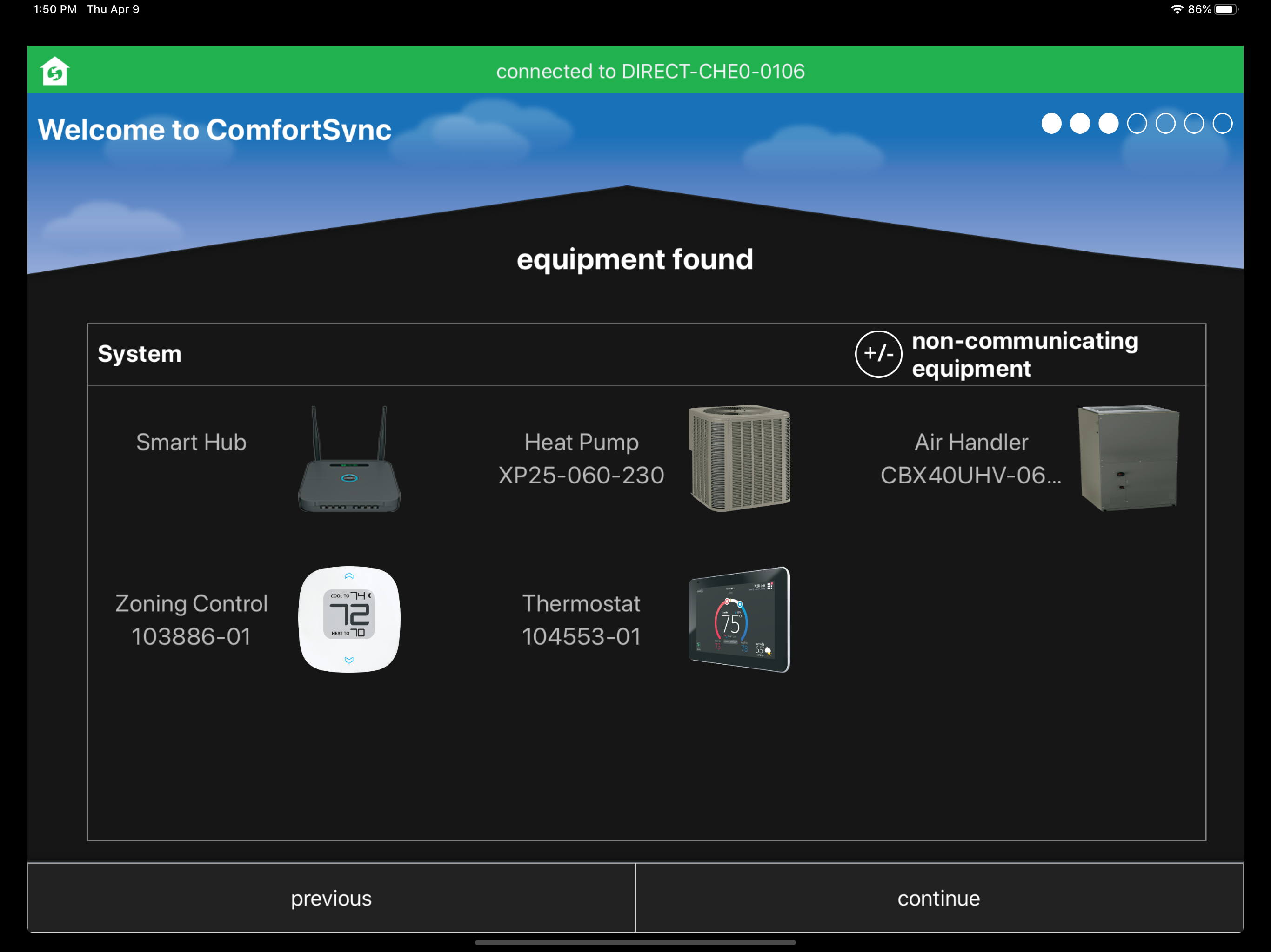 Comfort Sync® Dealer Setup