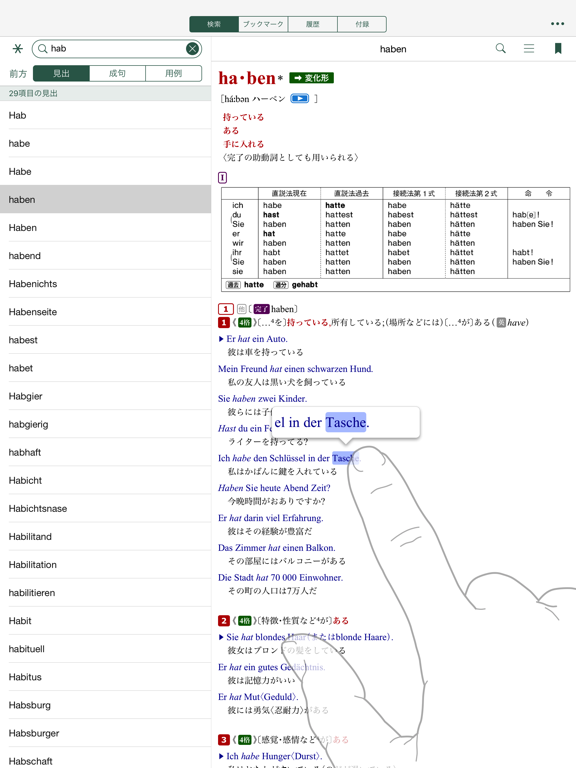 Screenshot #4 pour アクセス独和辞典