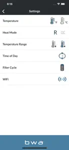 Spa Control - BWA screenshot #3 for iPhone