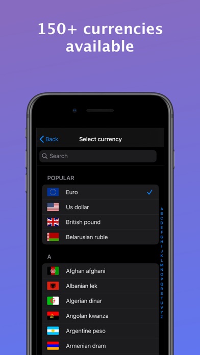 Screenshot #3 pour How much? Currency converter