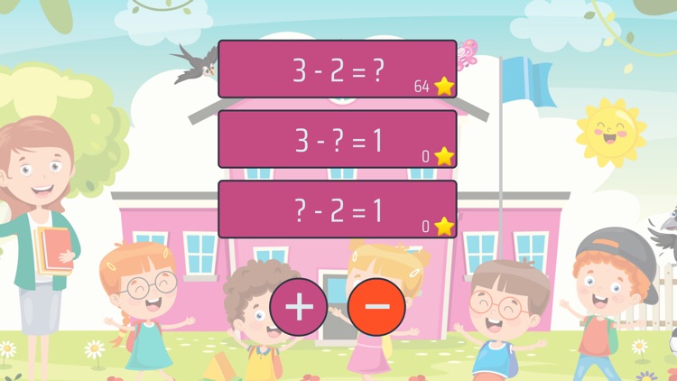 Subtract and add up to 10