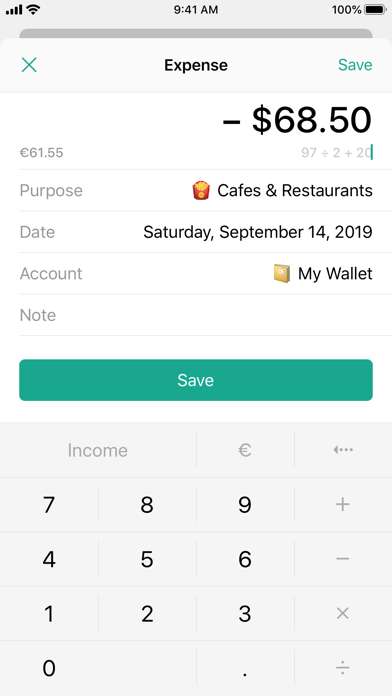 CashSync: Expense tracking Screenshot