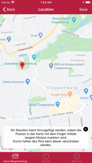 Kümmer-App Cloppenburg Screenshot