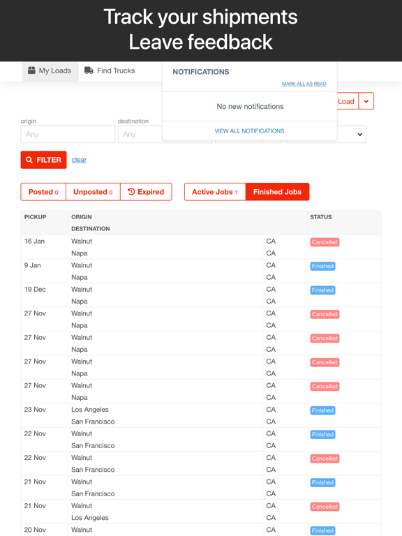 Doft Shipper - Find Carriers iPad screenshot 6 - Business app