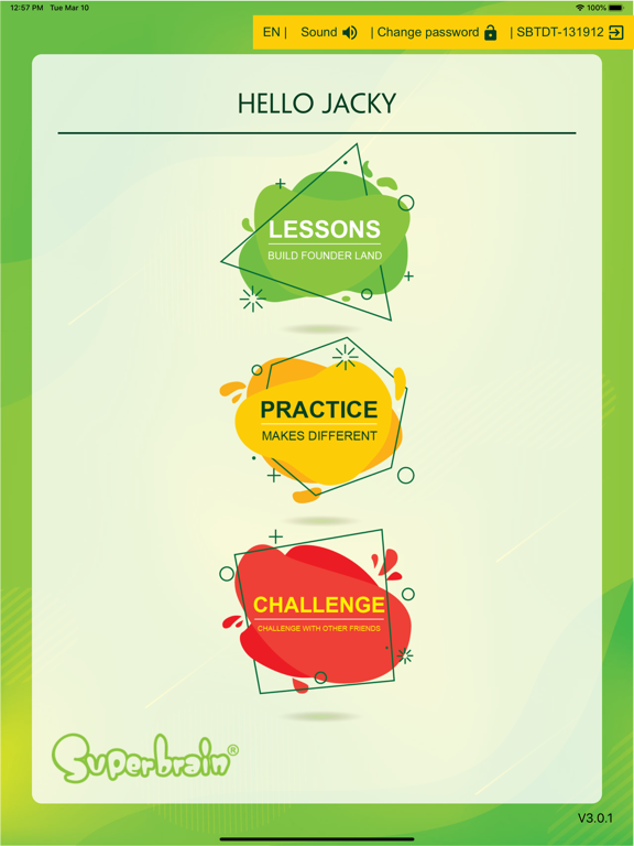 Superbrain Online iPad screenshot 2 - Education app