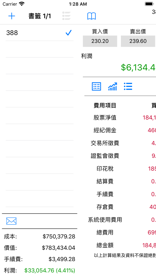 #5. 股票交易計算機 (iOS) 由: YDIVA Limited