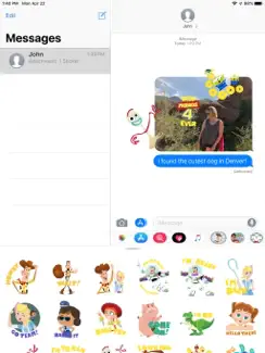 Pixar Stickers: Toy Story 4 iPad image 3