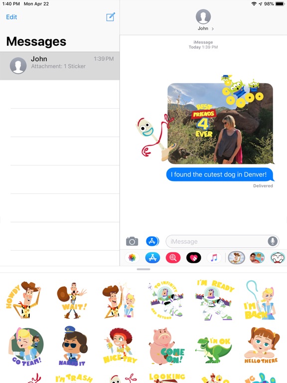 Screenshot #6 pour Pixar Stickers: Toy Story 4