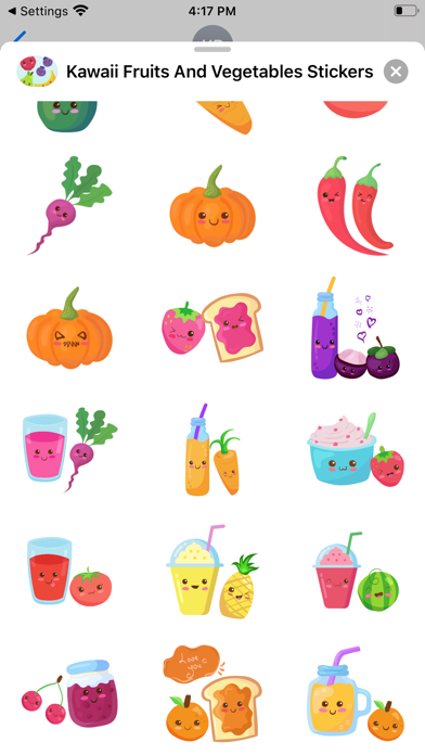 Screenshot #7 for Kawaii Fruits And Vegetables