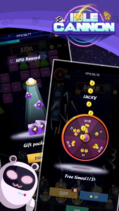 Screenshot #1 pour Idle Cannon: Merge & Defense