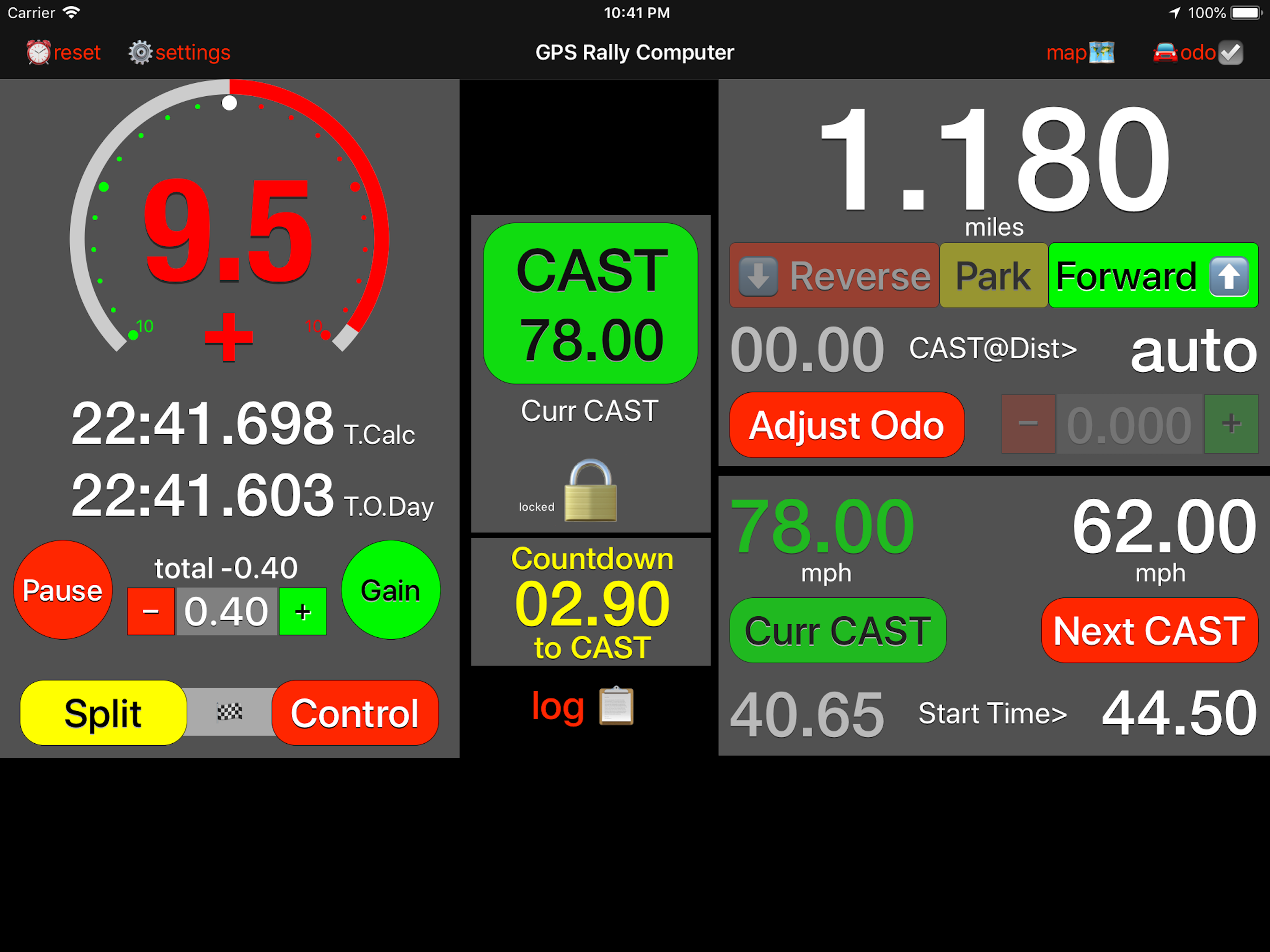 GPS Rally Computer screenshot 6