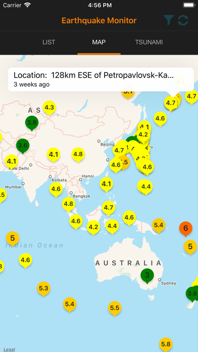 My Earthquake Monitor screenshot 2