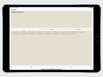 HexToASCII iPad screenshot
