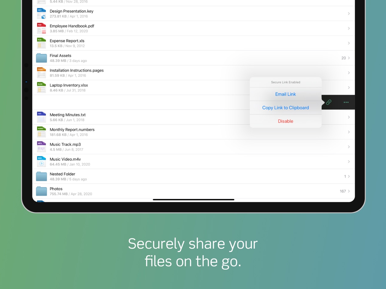 iPad screenshot