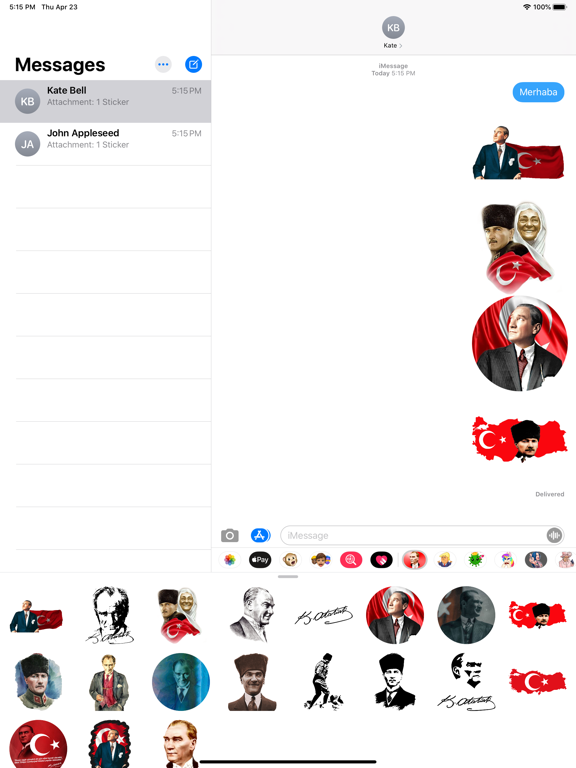 Screenshot #4 pour Ataturk Mustafa Kemal Stickers