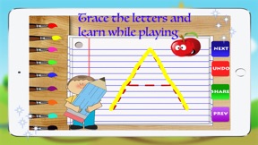 Letter tracing worksheet screenshot