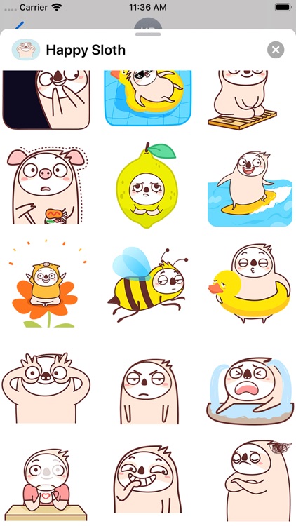 Happy Sloth Animated