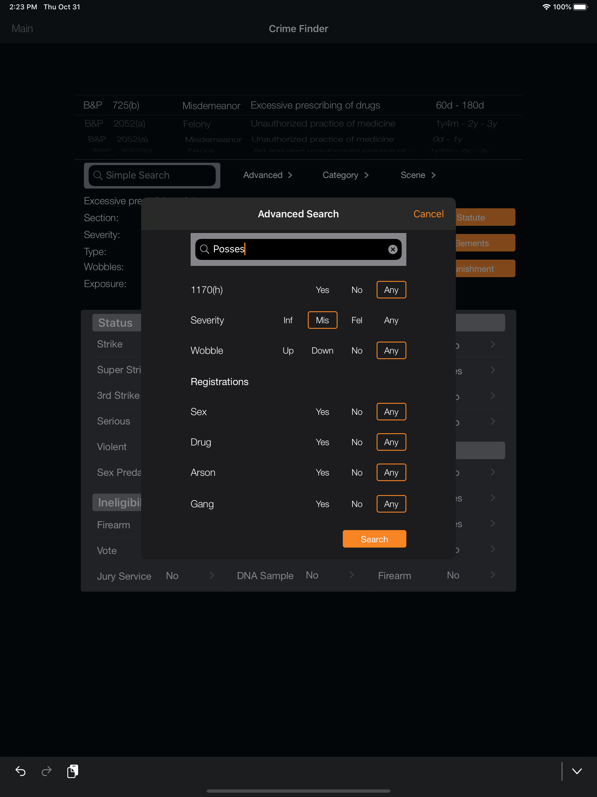 California Crime Finder - Pad screenshot 7