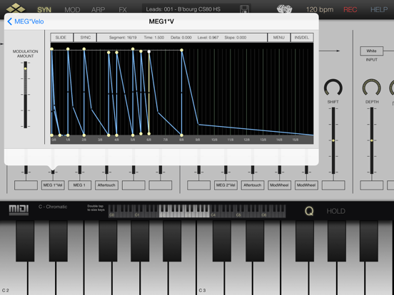 Tera Synth iPad app afbeelding 5