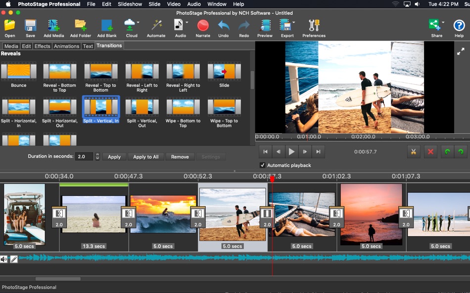 #4. PhotoStage Professional (macOS) Por: NCH Software