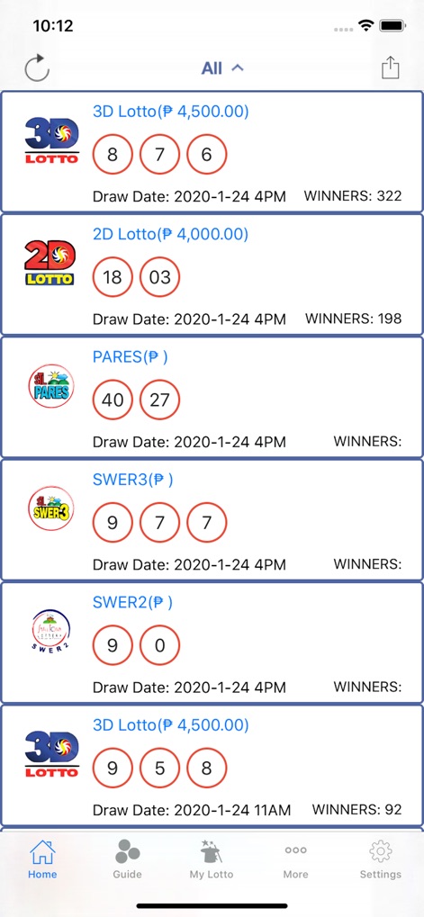 PCSO eLotto Results - pcso-elotto-results-home-screen