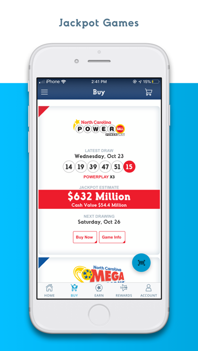 NC Lottery Official Mobile App Screenshot