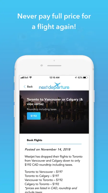 Next Departure: Cheap Flights screenshot 5 of 5