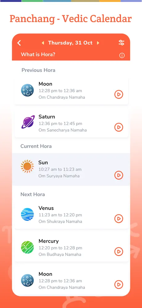Panchang - Vedic Calendar