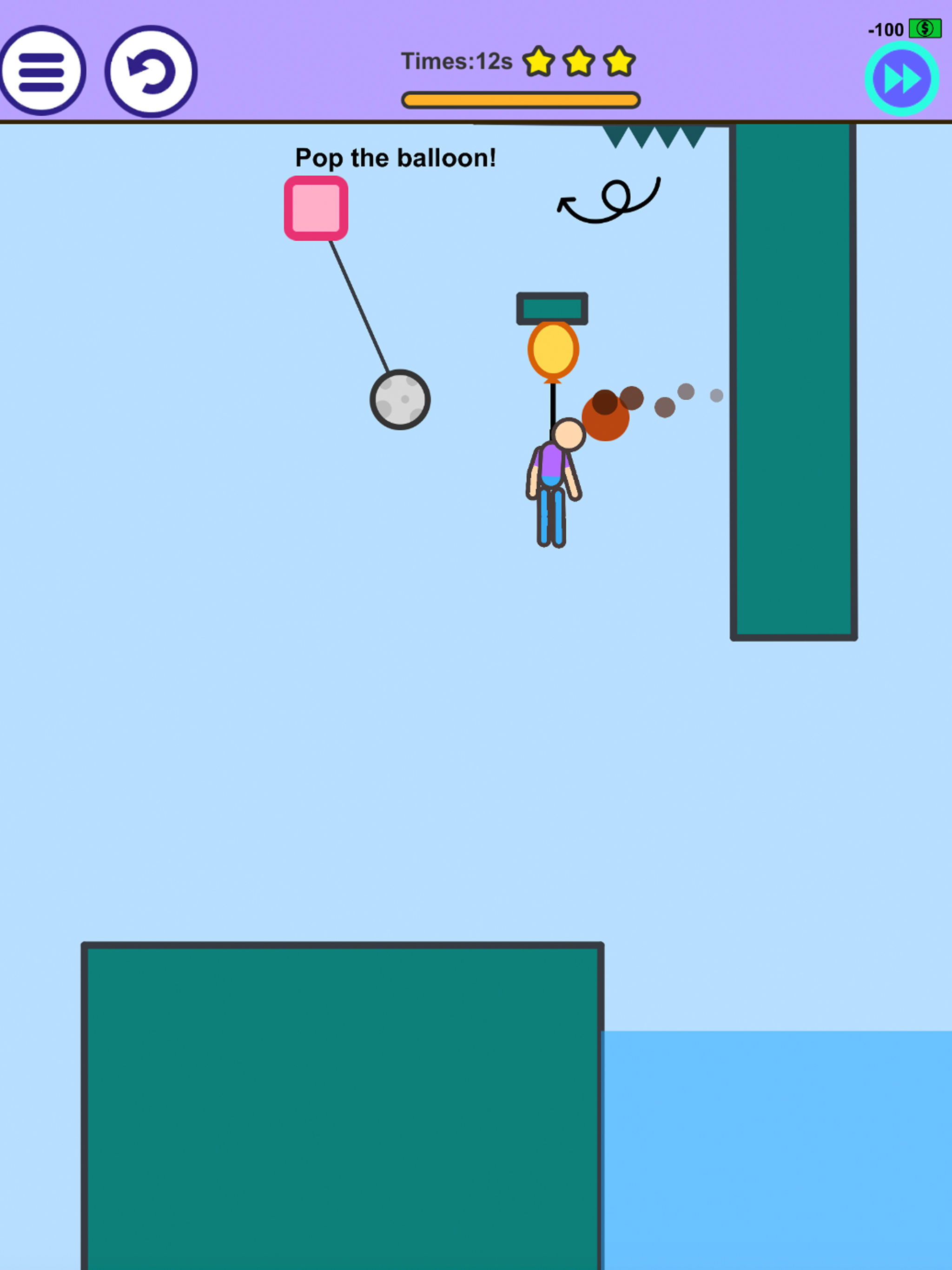 Man on Fire - Physics Game