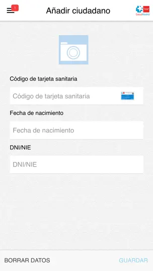 Captura de pantalla de Cita Sanitaria Madrid en iPhone 1
