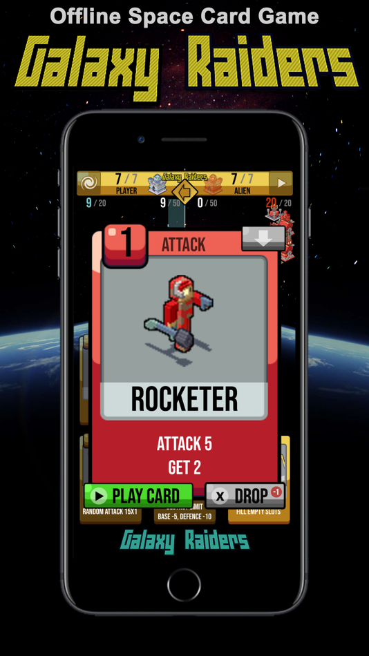 #4. Galaxy Raiders - space cards (iOS) Von: dsgn s.r.o.