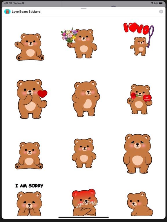 Screenshot #4 pour Dancing Love Bears Animated