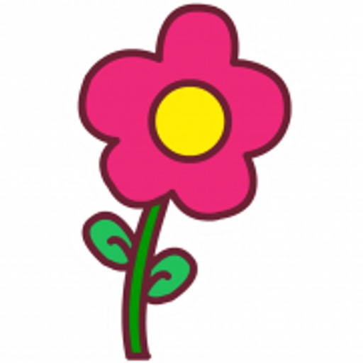 draw flowers-flowers coloring icon