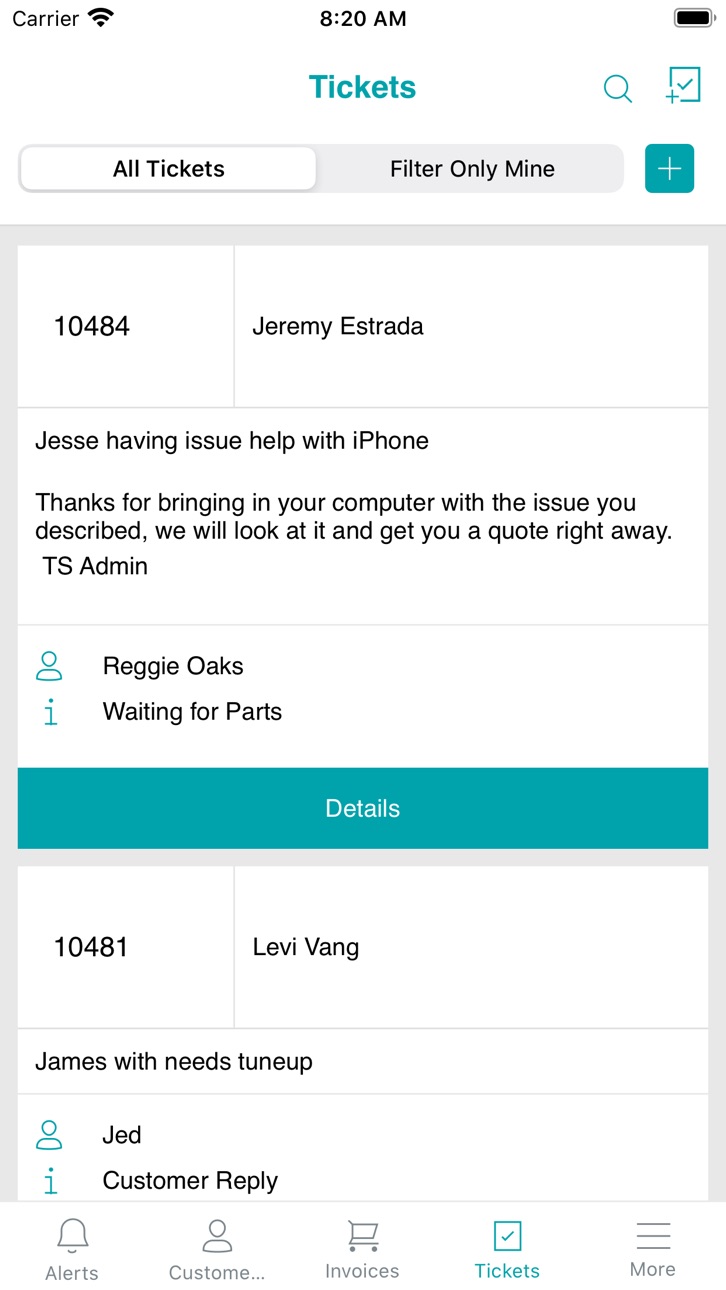 iPhone screenshot