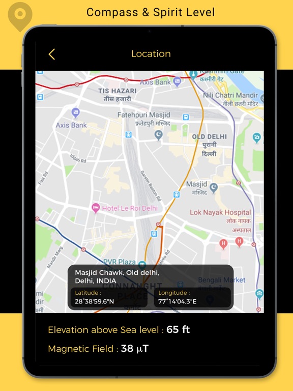 Digital Compass & Spirit Level iPad screenshot