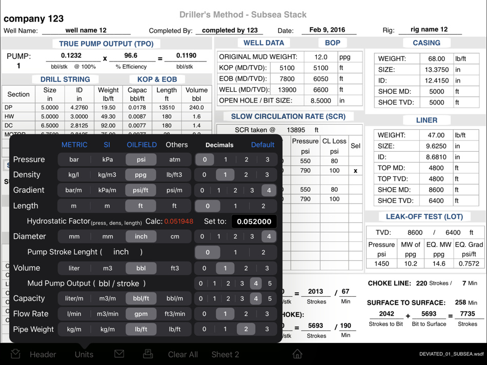 #4. Driller's Method Worksheets (iOS) 由: Carlos Moura