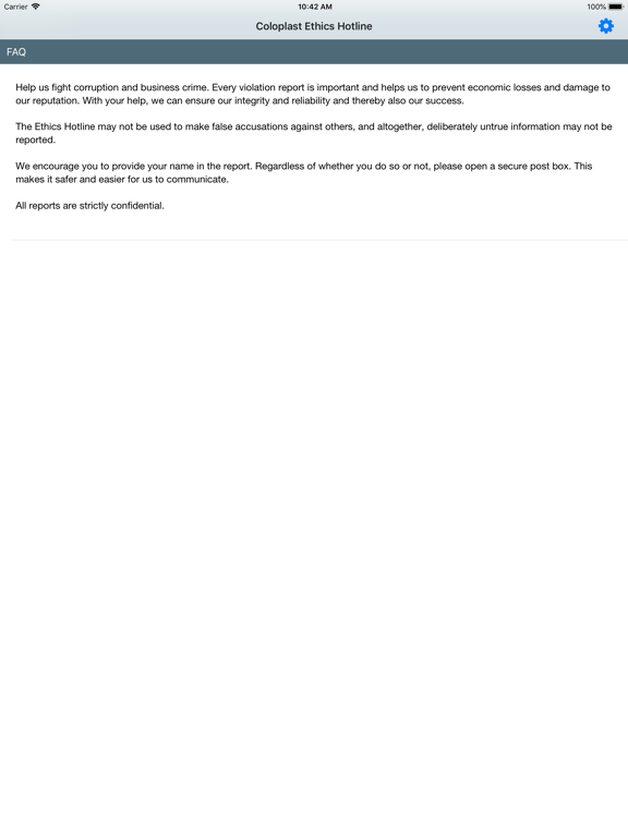 Screenshot #5 pour Coloplast Ethics Hotline