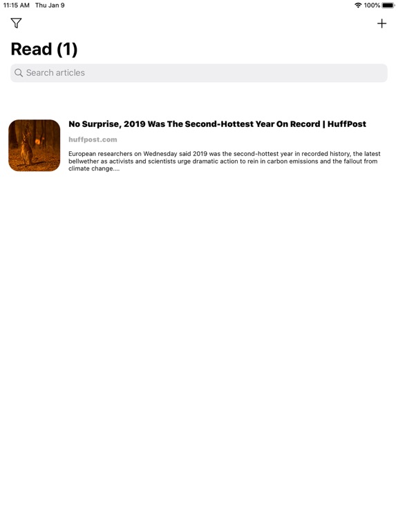 Screenshot #5 pour Feather - save articles!