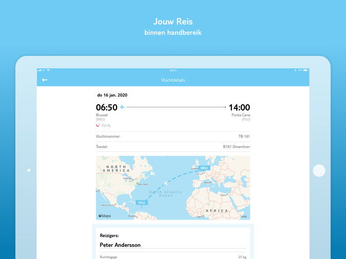 TUI Belgium je vakantie app